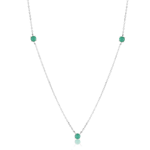 Colar em Prata Lola 3 Zircônias Fusion