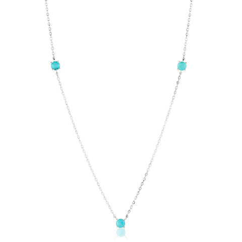 Colar em Prata Lola 3 Zircônias Fusion