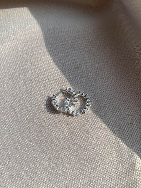 Brinco Argola Prata de Lei 925 1º ou 2º Furo Luxo Zircônias