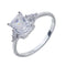 Anel Prata 925 Formatura Noivado Cristal Zircônia Feminino