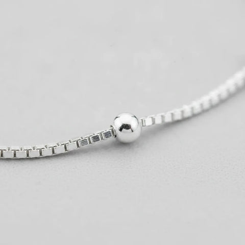 Pulseira de Prata 19mm Veneziana com Bolinhas 18,50cm