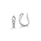 Piercing de Prata Cobra com Zircônias Cristal